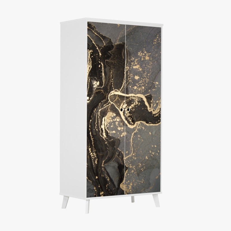 Schrankaufkleber goldene stunde an der Golden Gate Bridge, Baker Beach – Wallnifity®