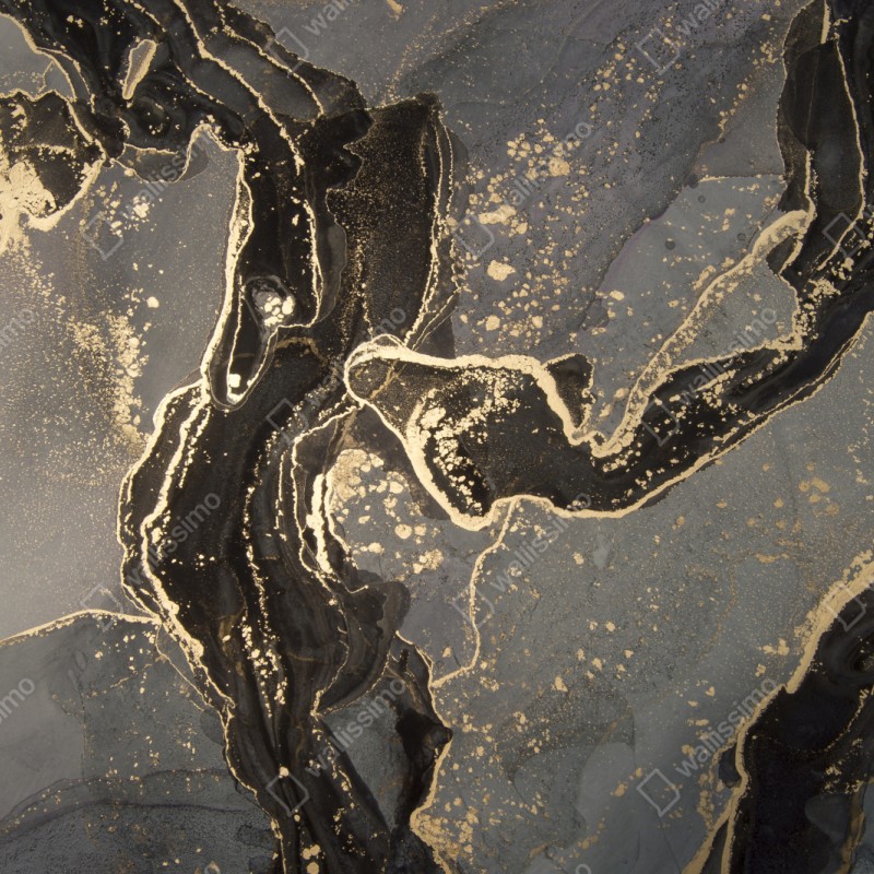 Schrankaufkleber luxuriöser schwarz-goldener marmor abstrakt – Wallnifity® Schrankaufkleber luxuriöser schwarz-goldener marmor abstrakt – Wallnifity®