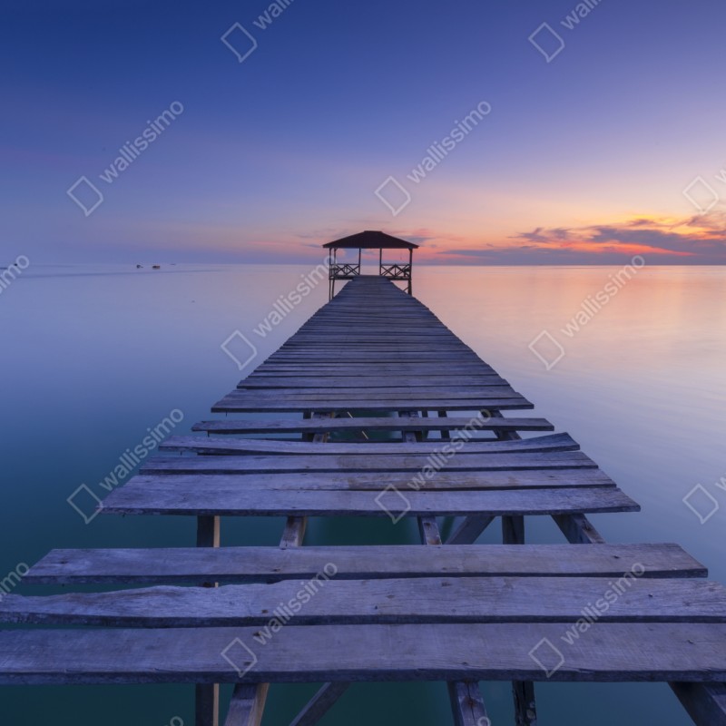 Schrankaufkleber ruhiger steg bei sonnenuntergang – Wallnifity® Schrankaufkleber ruhiger steg bei sonnenuntergang – Wallnifity®