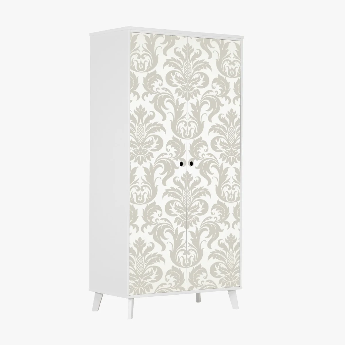 Schrankaufkleber elegantes beiges damastmuster – Wallnifity® Schrankaufkleber elegantes beiges damastmuster – Wallnifity®