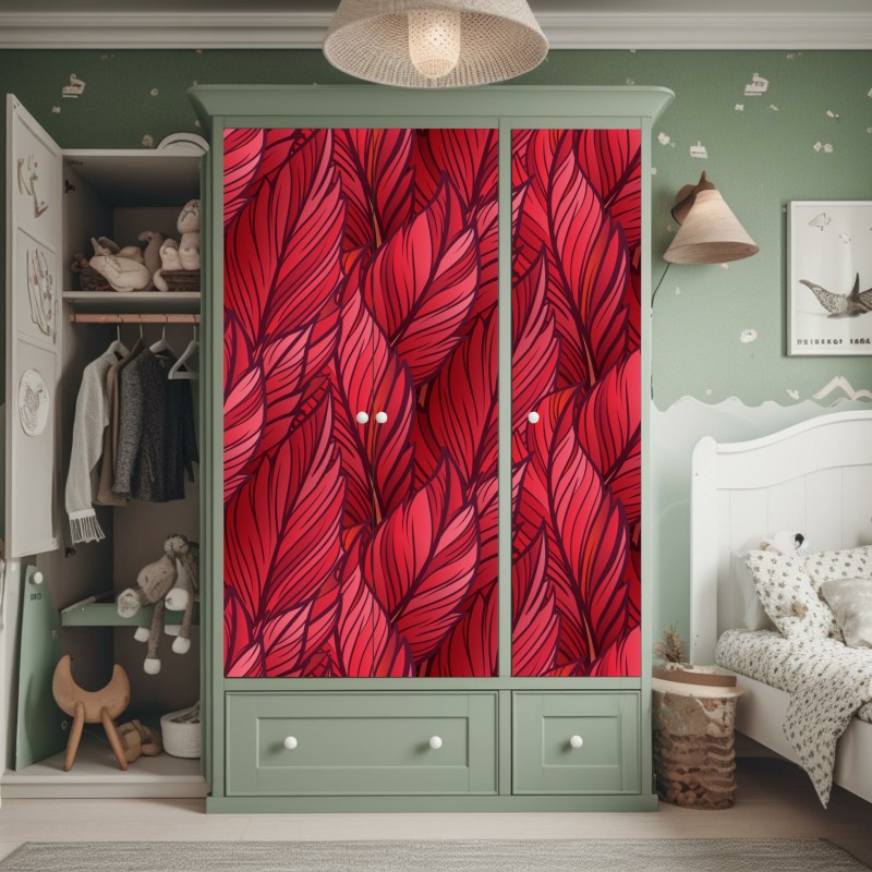 Schrankaufkleber skyline von Dubai bei dämmerung – Wallnifity®