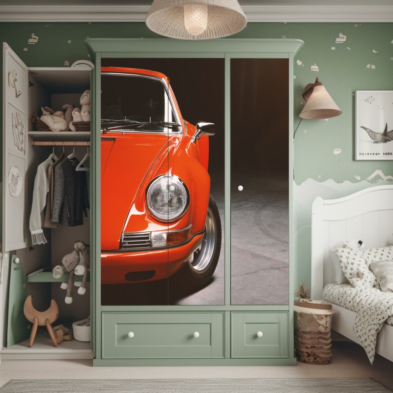 Schrankaufkleber zarte pastellblumen in aquarell – Wallnifity®