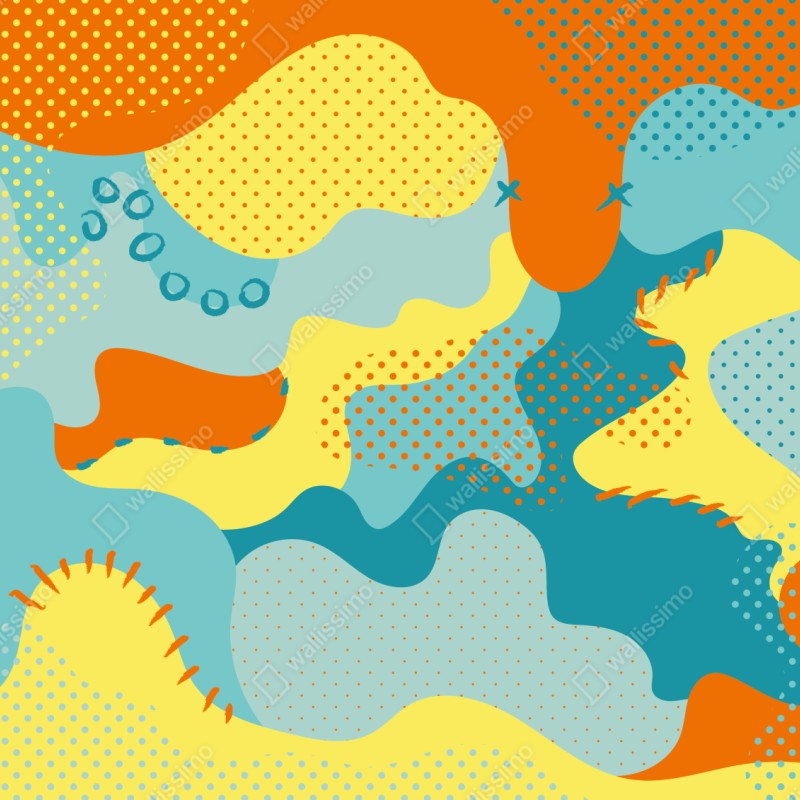 Schrankaufkleber lebendige abstrakte pop-art-komposition – Wallnifity® Schrankaufkleber lebendige abstrakte pop-art-komposition – Wallnifity®