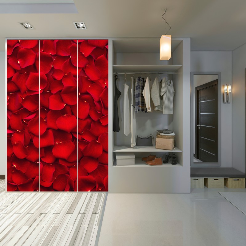 Schrankaufkleber rote rosenblätter hintergrund – Wallnifity® Schrankaufkleber rote rosenblätter hintergrund – Wallnifity®