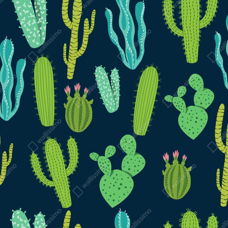 Schrankaufkleber kaktus- und sukkulentenmuster – Wallnifity® Schrankaufkleber kaktus- und sukkulentenmuster – Wallnifity®
