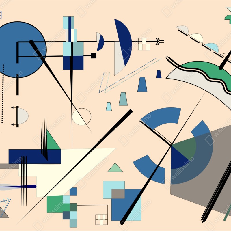 Schrankaufkleber geometrische pastellkomposition – Wallnifity® Schrankaufkleber geometrische pastellkomposition – Wallnifity®