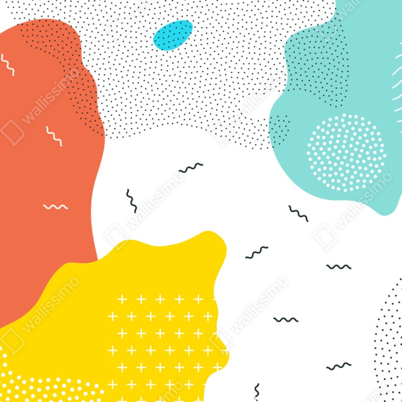 Schrankaufkleber verspielte abstrakte formen in lebendigen farben – Wallnifity® Schrankaufkleber verspielte abstrakte formen in lebendigen farben – Wallnifity®