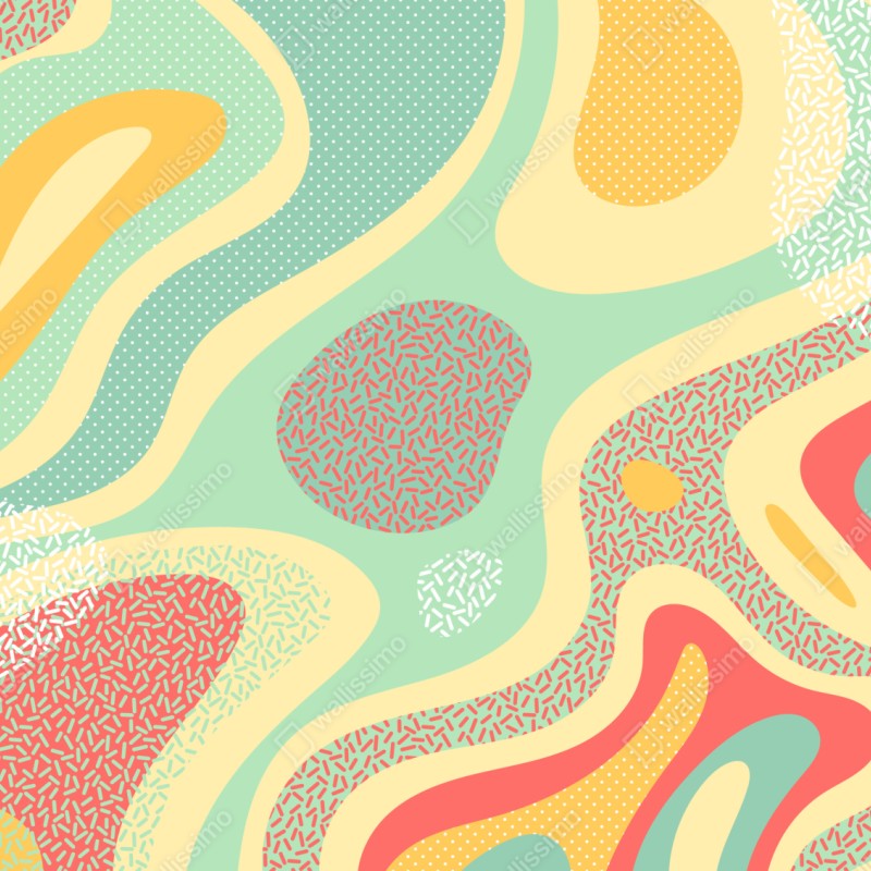 Schrankaufkleber pastelliges organisches abstraktes muster – Wallnifity® Schrankaufkleber pastelliges organisches abstraktes muster – Wallnifity®