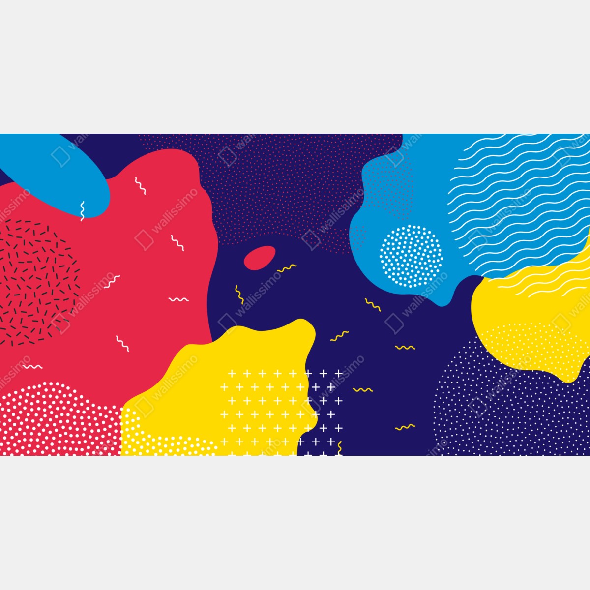 Schrankaufkleber lebhaftes abstraktes formenmuster – Wallnifity® Schrankaufkleber lebhaftes abstraktes formenmuster – Wallnifity®