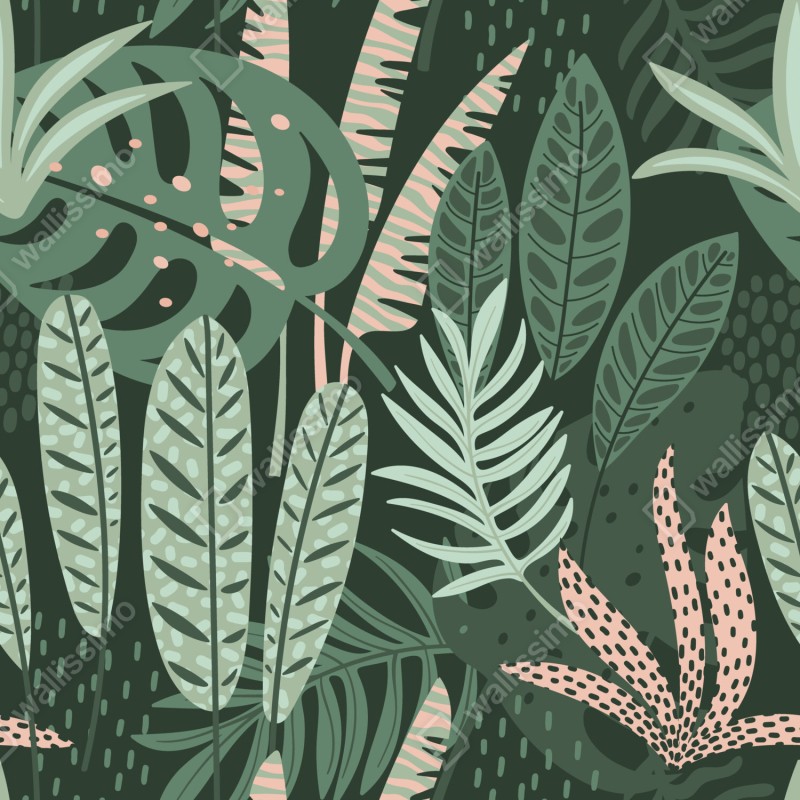 Schrankaufkleber tropisches blattmuster – Wallnifity® Schrankaufkleber tropisches blattmuster – Wallnifity®