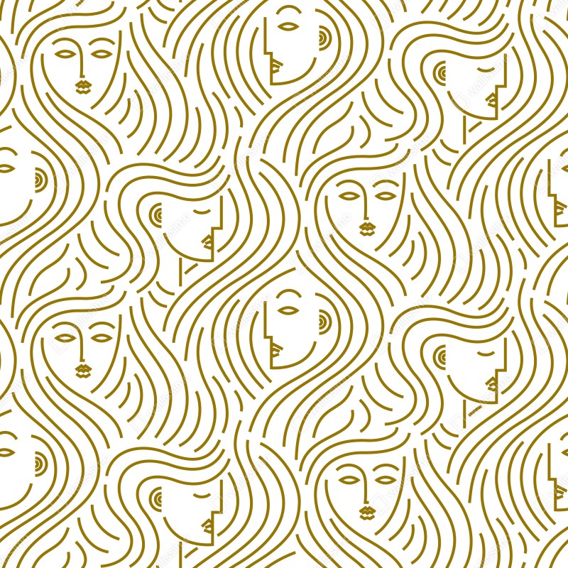 Schrankaufkleber goldene fließende gesichter nahtloses muster – Wallnifity® Schrankaufkleber goldene fließende gesichter nahtloses muster – Wallnifity®