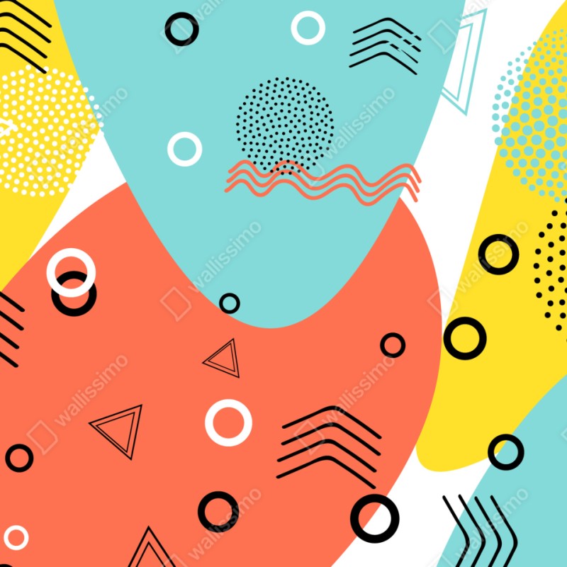 Schrankaufkleber farbenfrohes geometrisches muster – Wallnifity® Schrankaufkleber farbenfrohes geometrisches muster – Wallnifity®