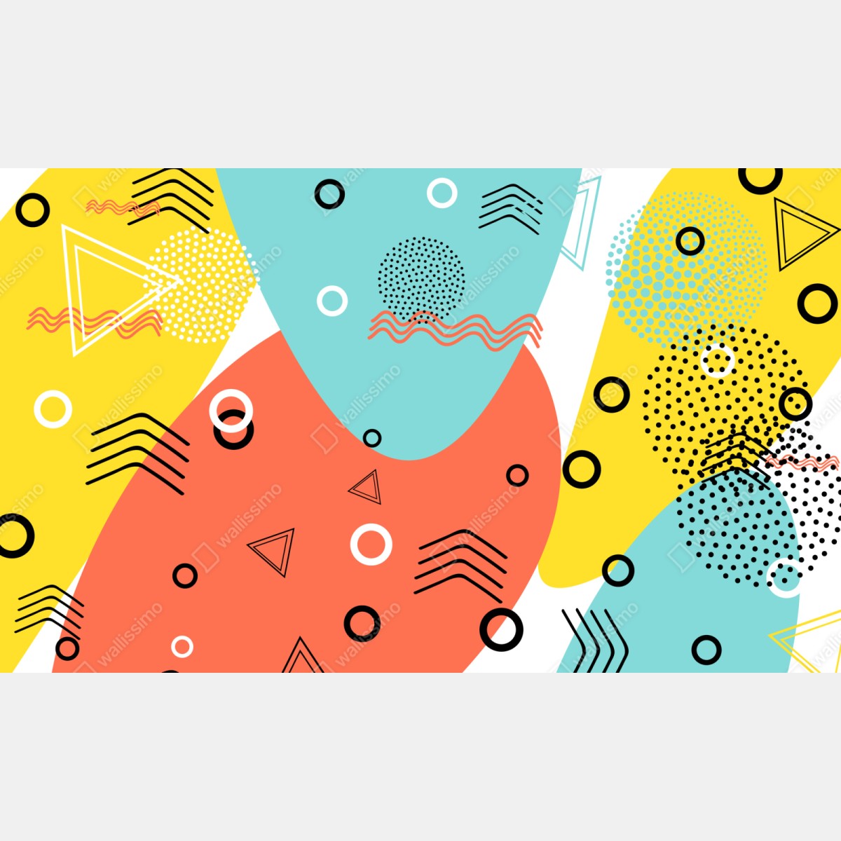 Schrankaufkleber farbenfrohes geometrisches muster – Wallnifity® Schrankaufkleber farbenfrohes geometrisches muster – Wallnifity®