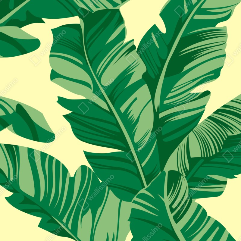 Schrankaufkleber tropisches muster mit bananenblättern – Wallnifity® Schrankaufkleber tropisches muster mit bananenblättern – Wallnifity®