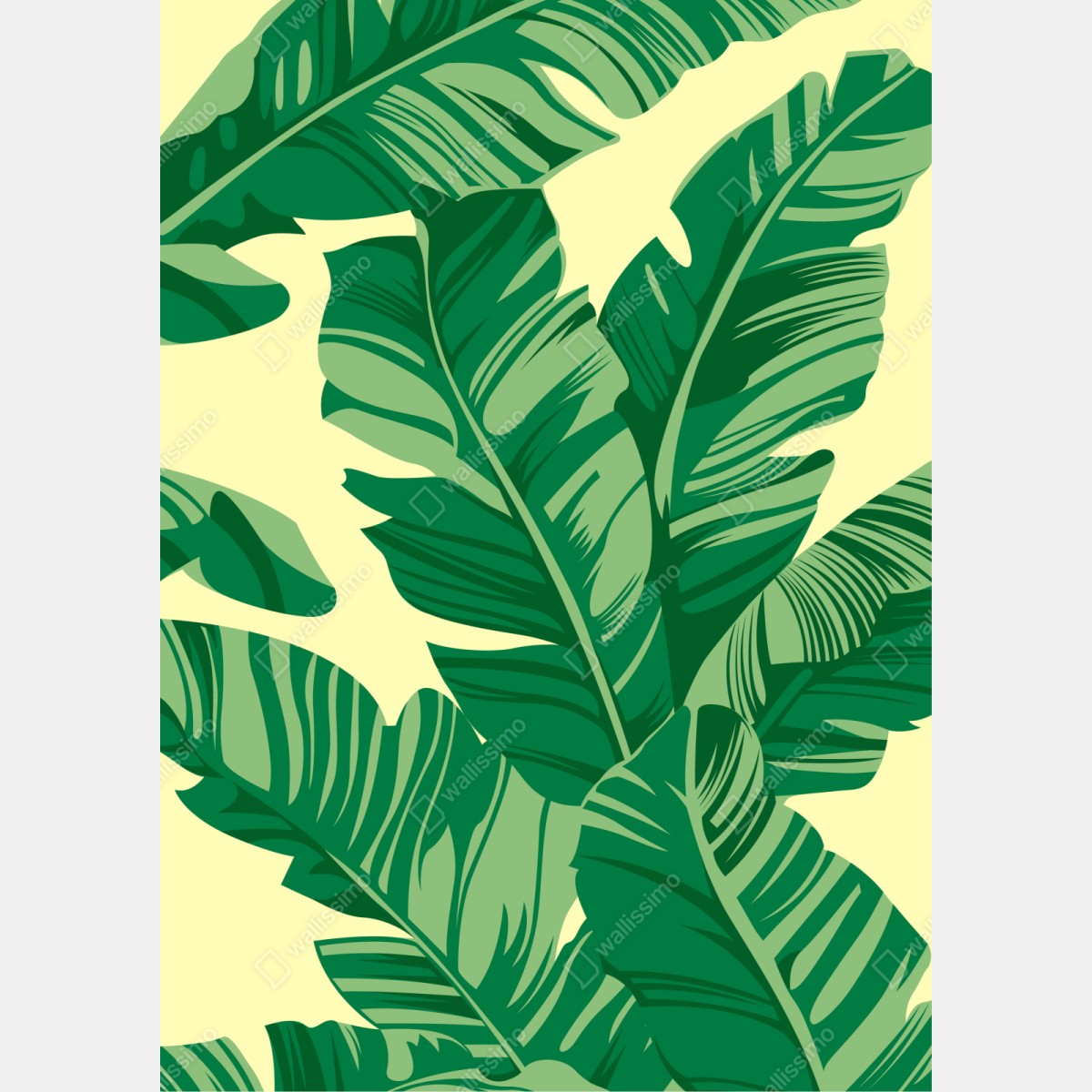 Schrankaufkleber tropisches muster mit bananenblättern – Wallnifity® Schrankaufkleber tropisches muster mit bananenblättern – Wallnifity®