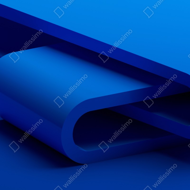 Schrankaufkleber minimalistische blaue geometrische schleife – Wallnifity® Schrankaufkleber minimalistische blaue geometrische schleife – Wallnifity®