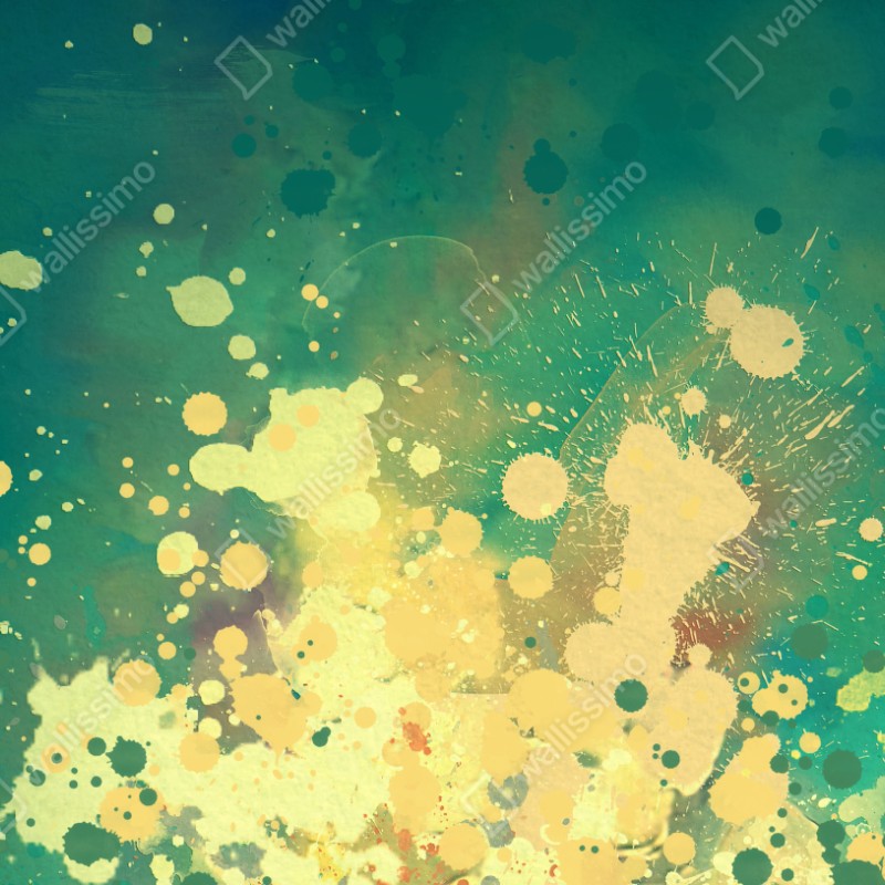 Schrankaufkleber türkiser aquarellausbruch abstrakt – Wallnifity® Schrankaufkleber türkiser aquarellausbruch abstrakt – Wallnifity®