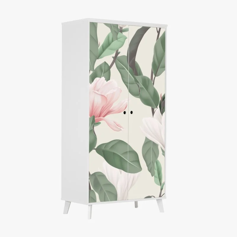 Schrankaufkleber panorama der nächtlichen skyline von Dubai – Wallnifity®