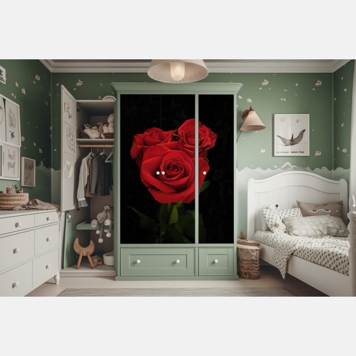 Schrankaufkleber rote rosen vor schwarzem hintergrund – Wallnifity® Schrankaufkleber rote rosen vor schwarzem hintergrund – Wallnifity®