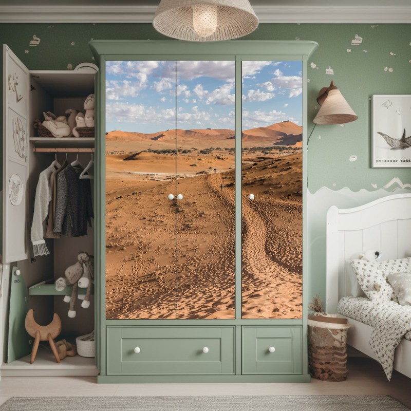 Schrankaufkleber türkis floral muster mit blumen – Wallnifity®