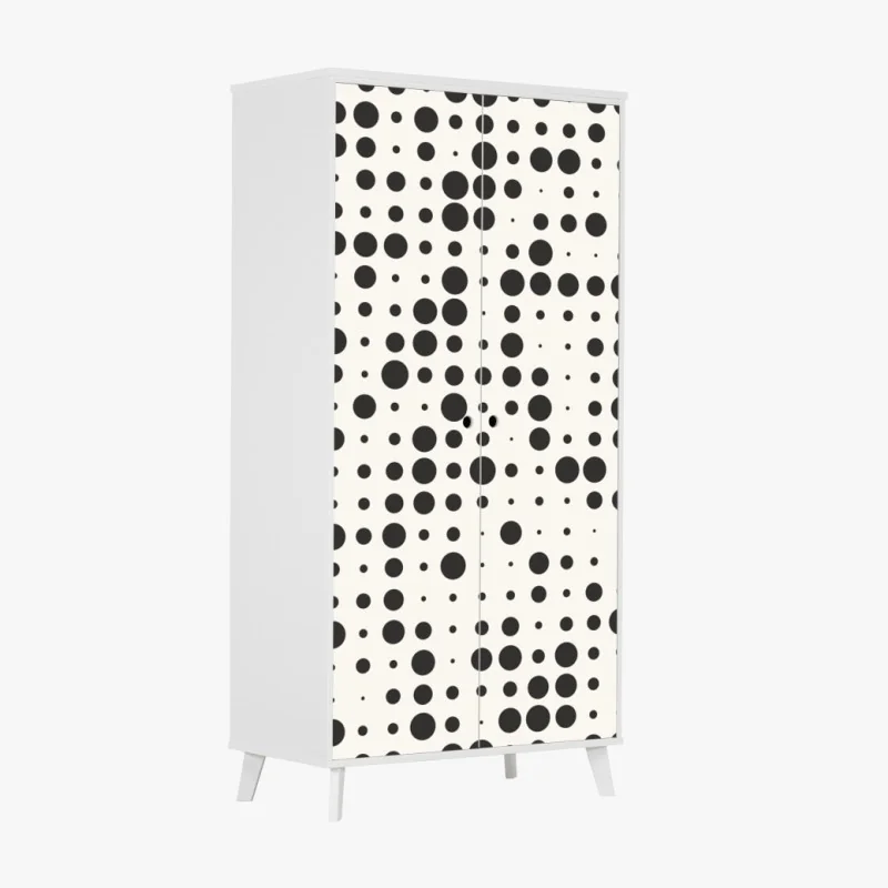 Schrankaufkleber zarte lotus-linienzeichnung – Wallnifity®
