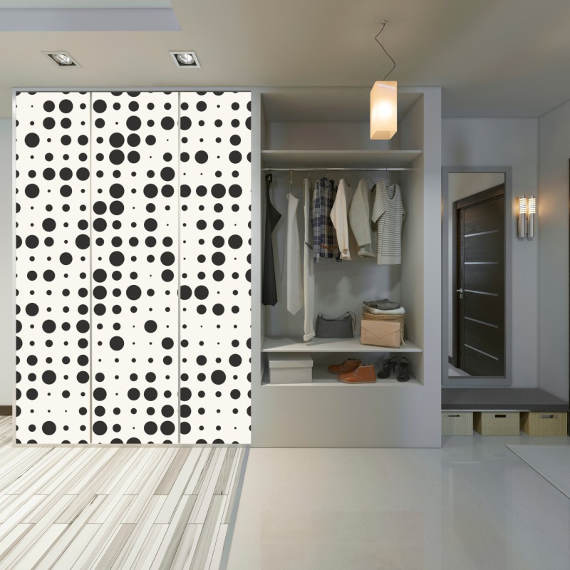 Schrankaufkleber minimalistisches punktmuster – Wallnifity® Schrankaufkleber minimalistisches punktmuster – Wallnifity®