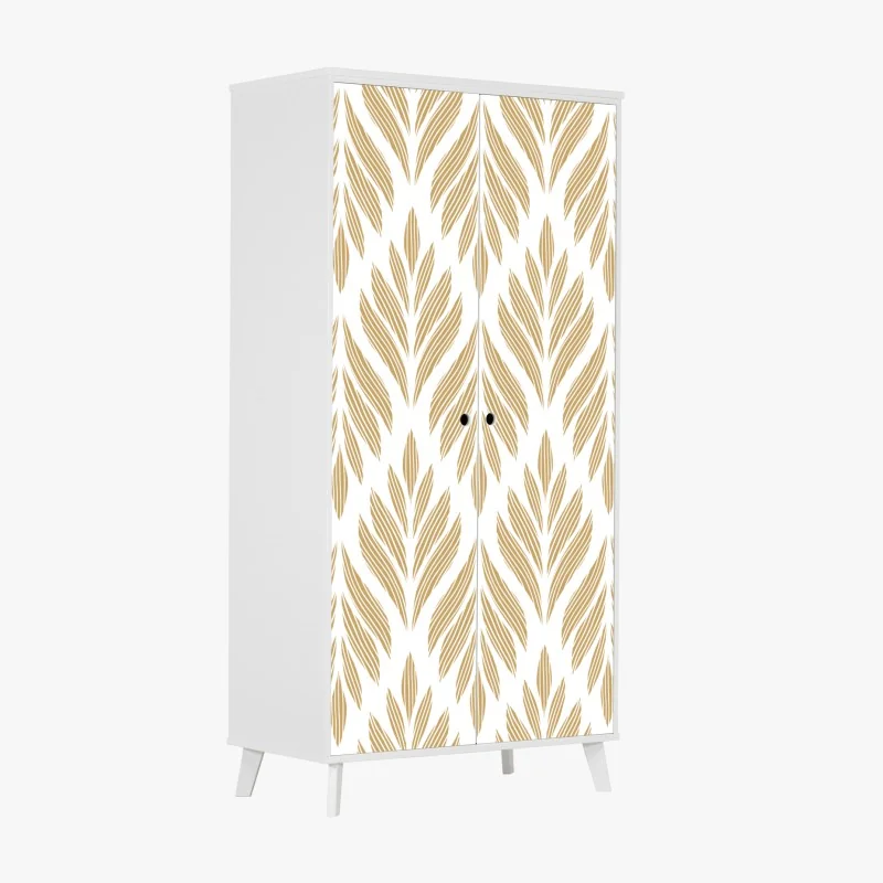 Schrankaufkleber goldenes blattmuster nahtloses design – Wallnifity® Schrankaufkleber goldenes blattmuster nahtloses design – Wallnifity®