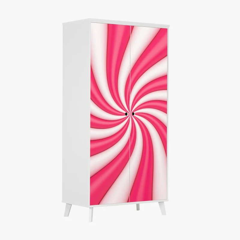 Schrankaufkleber rosa bonbonspirale – Wallnifity® Schrankaufkleber rosa bonbonspirale – Wallnifity®