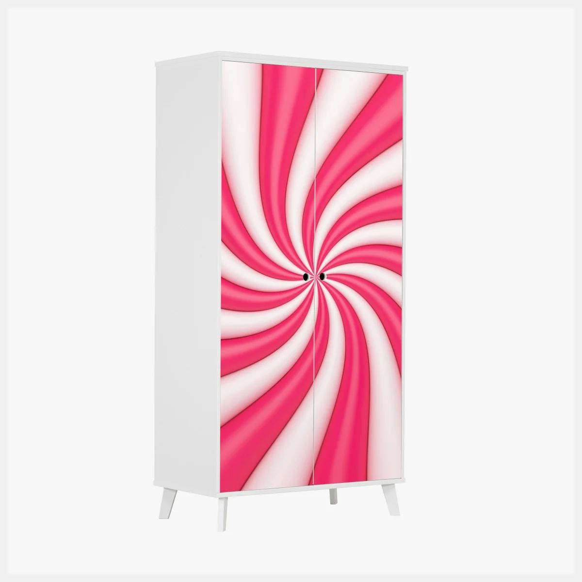 Schrankaufkleber rosa bonbonspirale – Wallnifity® Schrankaufkleber rosa bonbonspirale – Wallnifity®