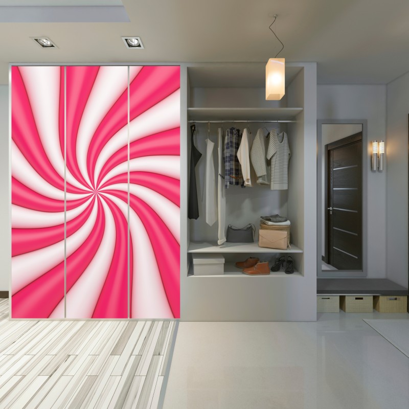 Schrankaufkleber rosa bonbonspirale – Wallnifity® Schrankaufkleber rosa bonbonspirale – Wallnifity®