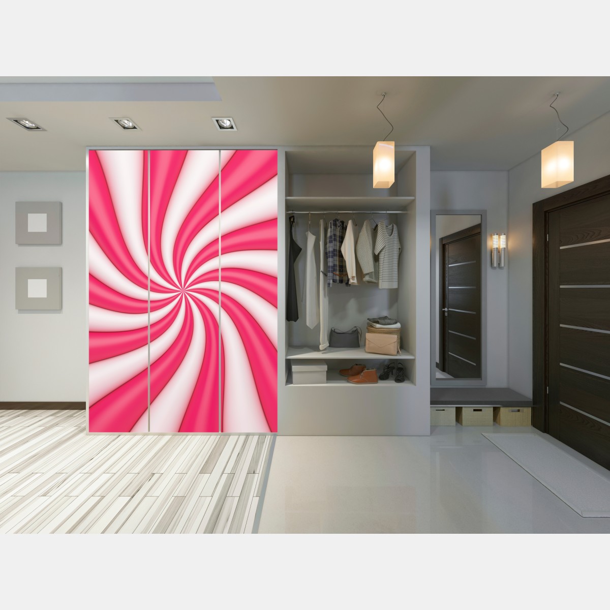 Schrankaufkleber rosa bonbonspirale – Wallnifity® Schrankaufkleber rosa bonbonspirale – Wallnifity®