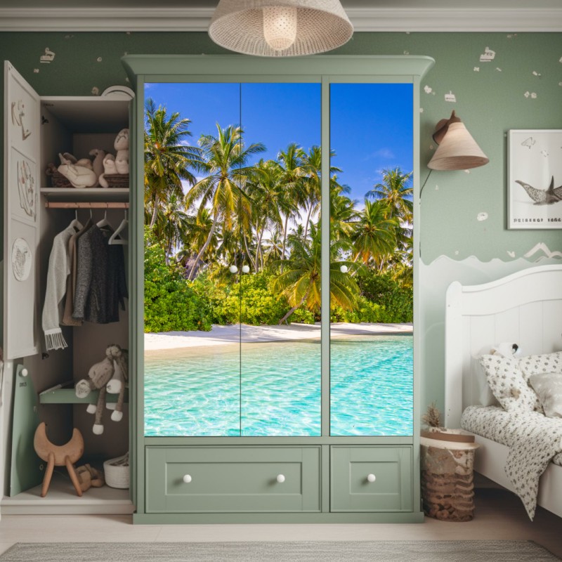 Schrankaufkleber majestätisches löwenportrait in monochrom – Wallnifity®