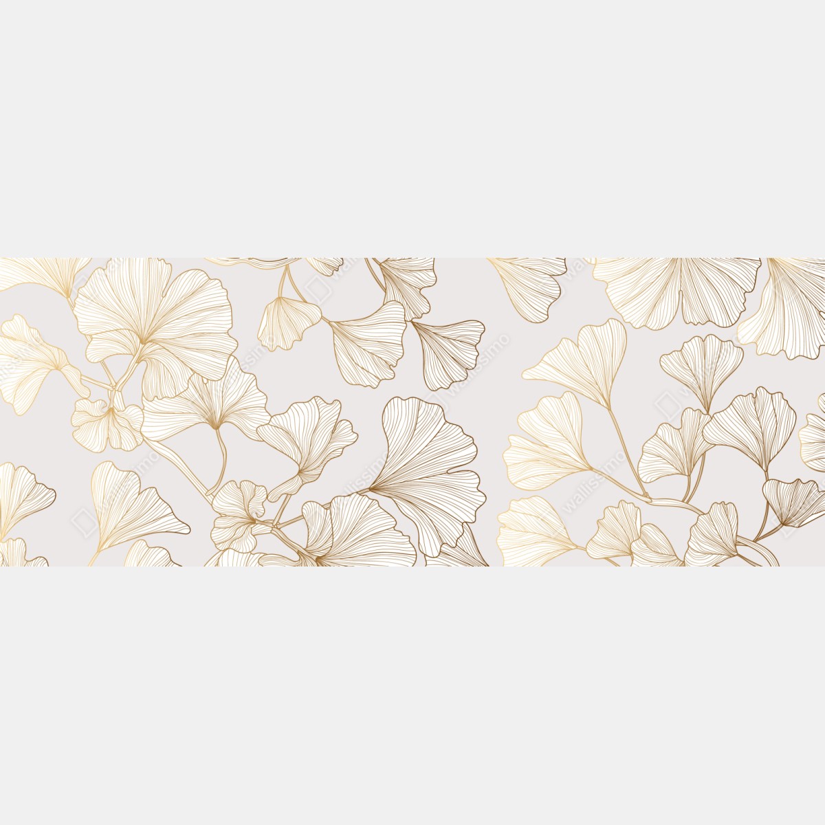 Schrankaufkleber feines goldenes ginkgo-blätter muster – Wallnifity® Schrankaufkleber feines goldenes ginkgo-blätter muster – Wallnifity®