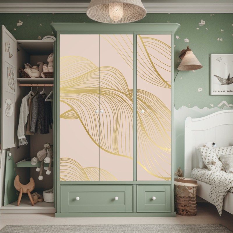 Schrankaufkleber farbenfrohes geometrisches muster – Wallnifity®