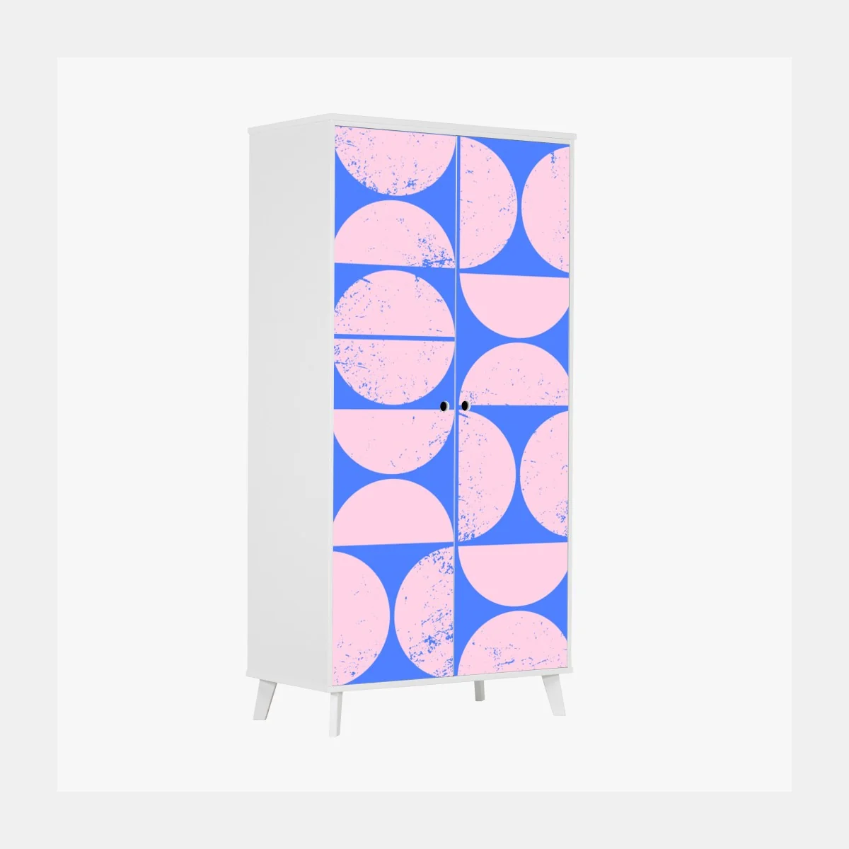 Schrankaufkleber pastell geometrisches kreismuster – Wallnifity® Schrankaufkleber pastell geometrisches kreismuster – Wallnifity®