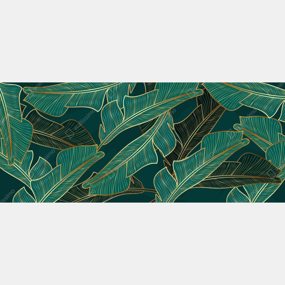 Schrankaufkleber goldene tropische bananenblätter – Wallnifity® Schrankaufkleber goldene tropische bananenblätter – Wallnifity®