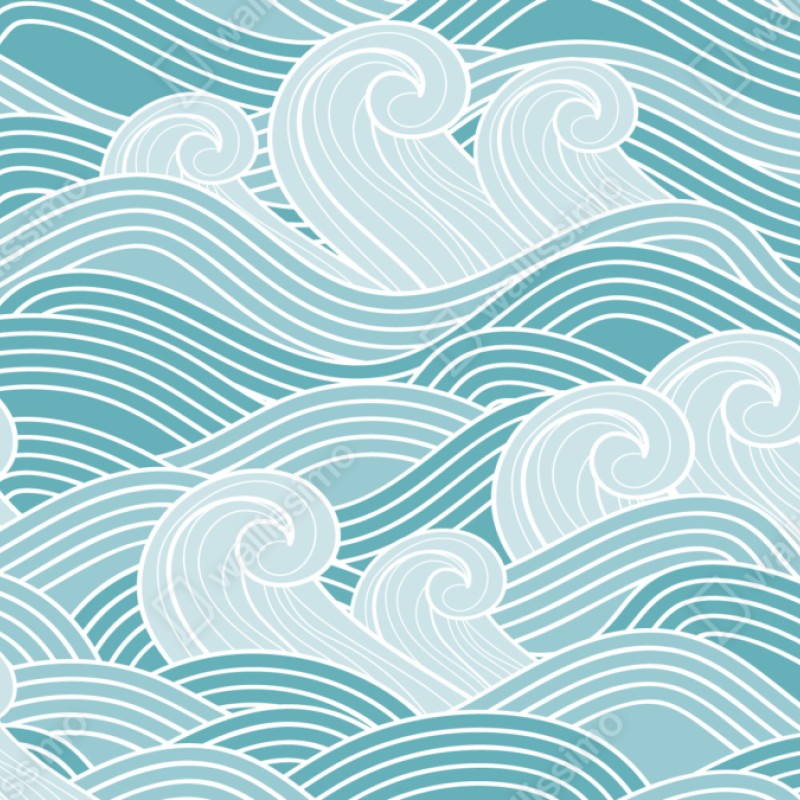 Schrankaufkleber ruhiges türkisfarbenes wellenmuster – Wallnifity® Schrankaufkleber ruhiges türkisfarbenes wellenmuster – Wallnifity®