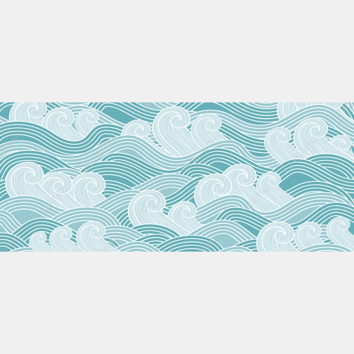 Schrankaufkleber ruhiges türkisfarbenes wellenmuster – Wallnifity® Schrankaufkleber ruhiges türkisfarbenes wellenmuster – Wallnifity®