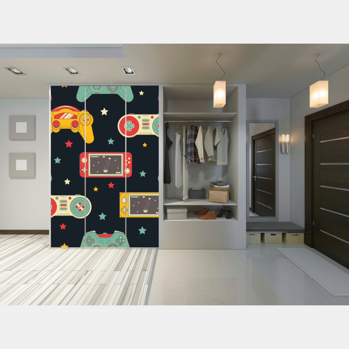 Schrankaufkleber retro gamecontroller muster – Wallnifity® Schrankaufkleber retro gamecontroller muster – Wallnifity®