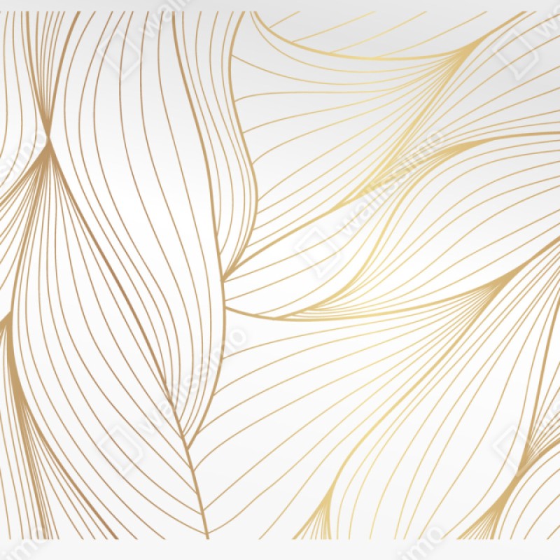 Schrankaufkleber goldene fließende linien abstraktes design – Wallnifity® Schrankaufkleber goldene fließende linien abstraktes design – Wallnifity®