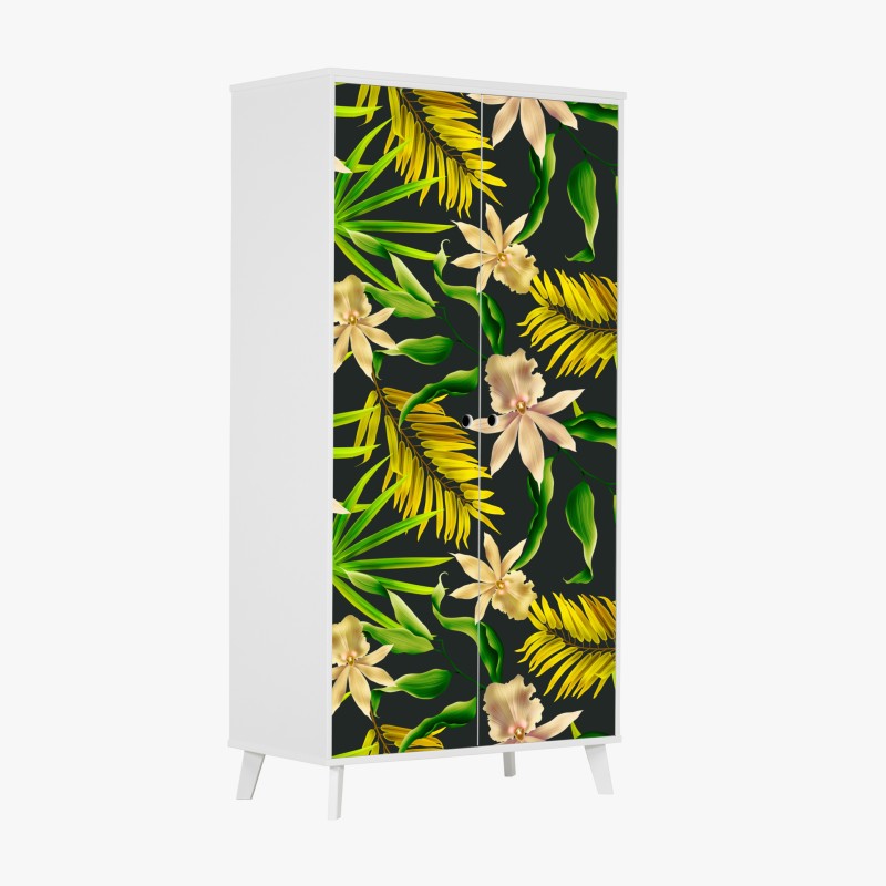 Schrankaufkleber lavendelfeld nahaufnahme – Wallnifity®