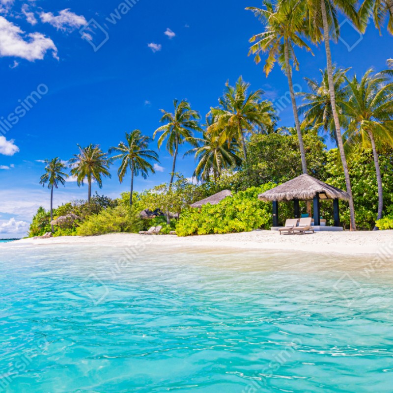 Schrankaufkleber tropischer türkisstrand – Wallnifity® Schrankaufkleber tropischer türkisstrand – Wallnifity®