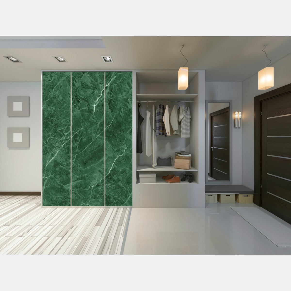 Schrankaufkleber grüne marmortextur – Wallnifity® Schrankaufkleber grüne marmortextur – Wallnifity®