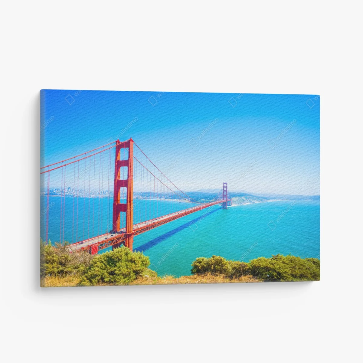 Leinwandbild Golden Gate Bridge über der bucht von San Francisco – Wallnifity®