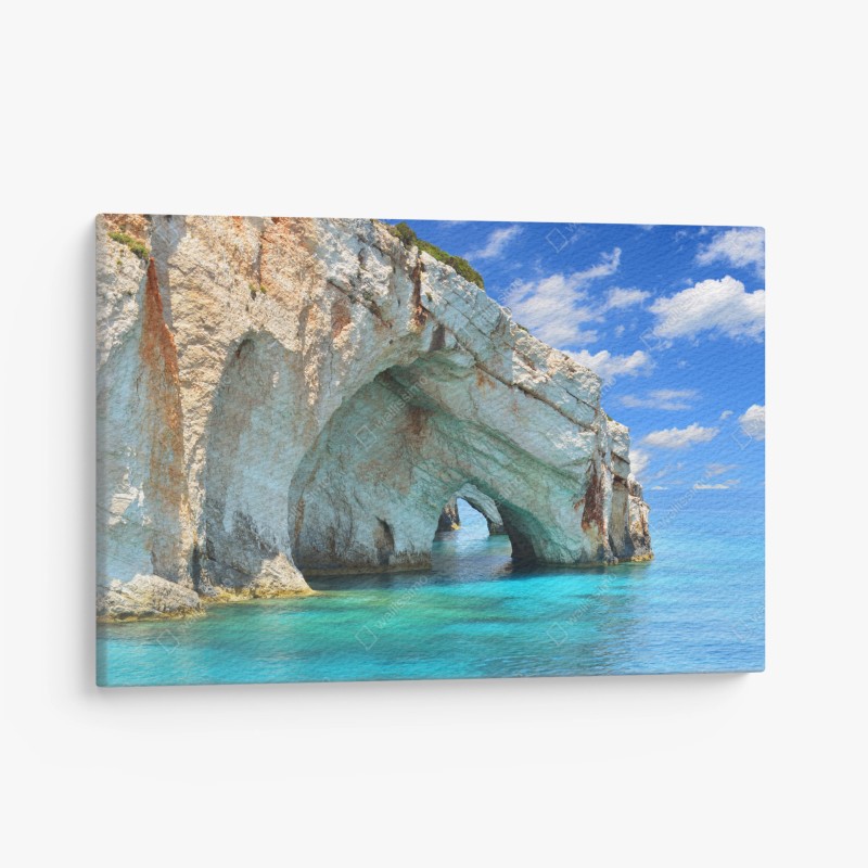 Leinwandbild alpine wiese mit bergbach – Wallnifity®