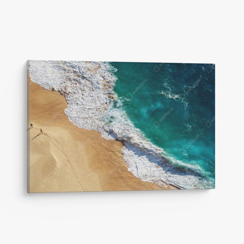 Leinwandbild einsamer baum am stillen see – Wallnifity®