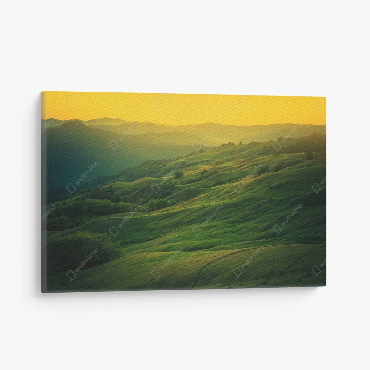 Leinwandbild hügel von Nordkalifornien bei sonnenuntergang – Wallnifity®