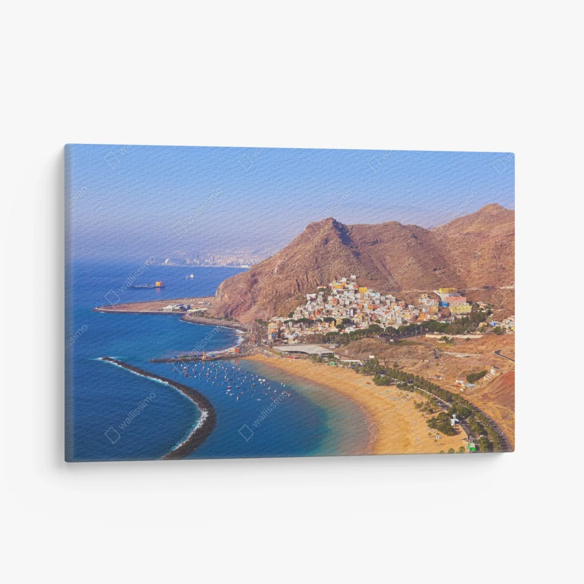 Leinwandbild strandmotiv Playa de Las Teresitas, Teneriffa – Wallnifity® Leinwandbild strandmotiv Playa de Las Teresitas, Teneriffa – Wallnifity®