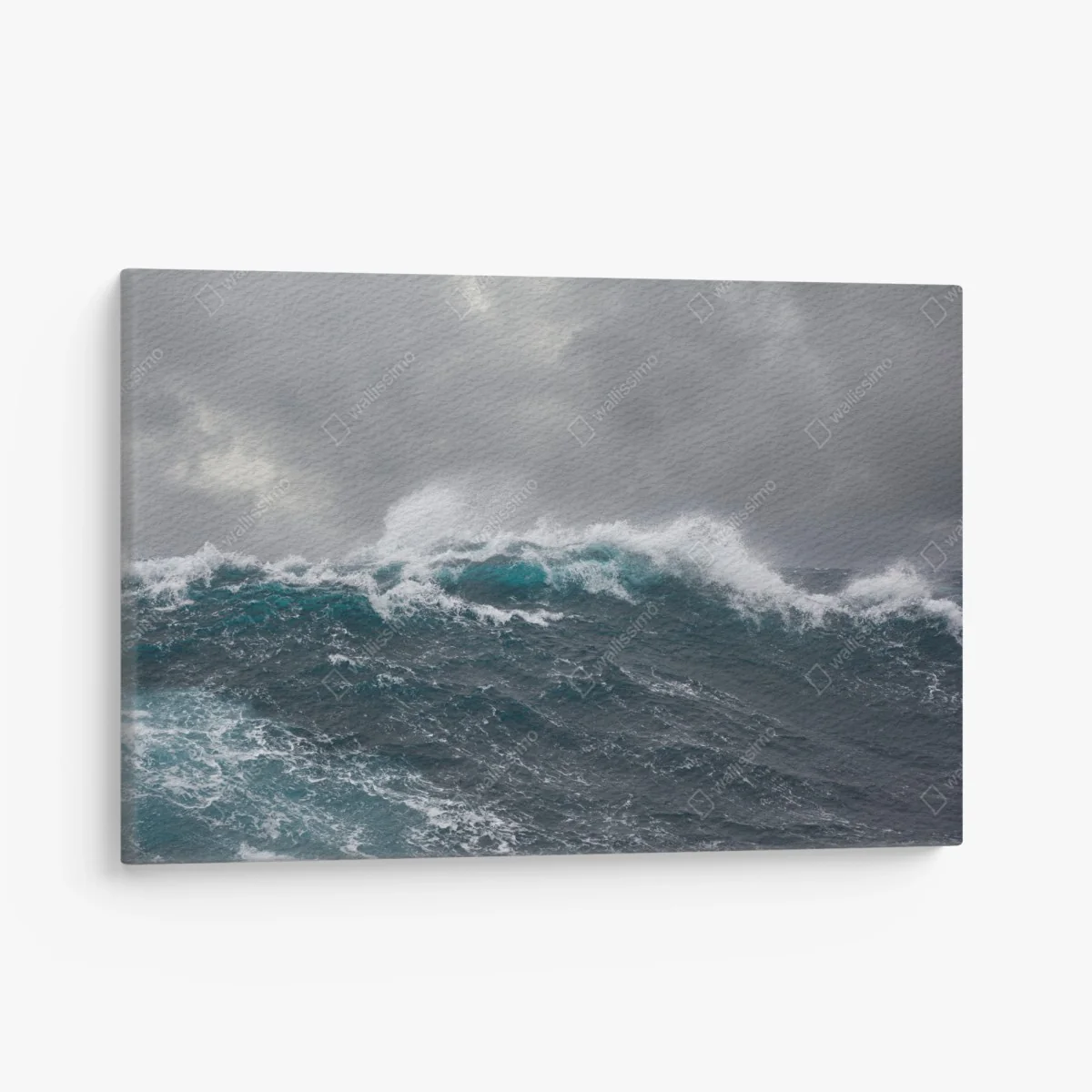 Leinwandbild stürmisches meer mit brechenden wellen – Wallnifity®