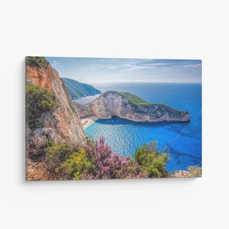 Leinwandbild ruhiger türkisfarbener bergsee – Wallnifity®